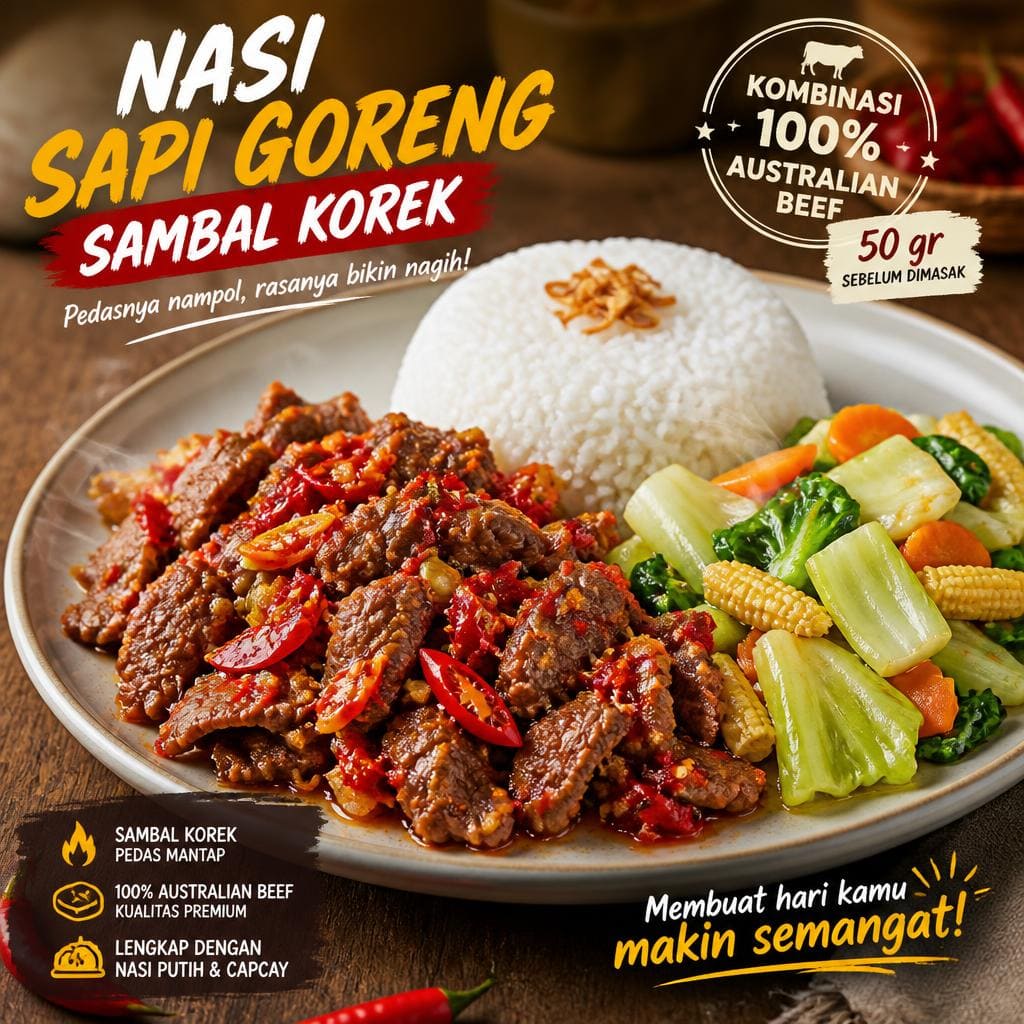 Nasi Sapi Goreng Sambal Korek D’ Cost Seafood